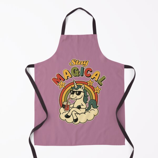 Item preview, Retro Unicorn in Rainbow Stay Magical designed and sold by TheJollyDoodle.