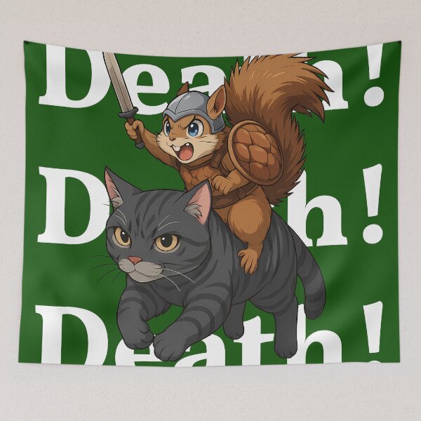 Item preview, Cat Cavalry: Battle Squirrel designed and sold by agearb.
