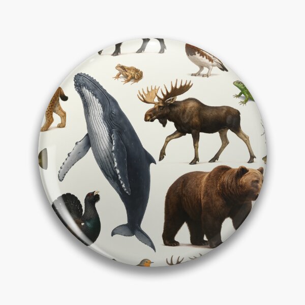 Item preview, Animals of Scandinavia Retro Wildlife Illustration Chart designed and sold by kakarikihill.