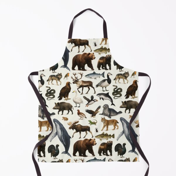 Item preview, Animals of Scandinavia Retro Wildlife Illustration Chart designed and sold by kakarikihill.