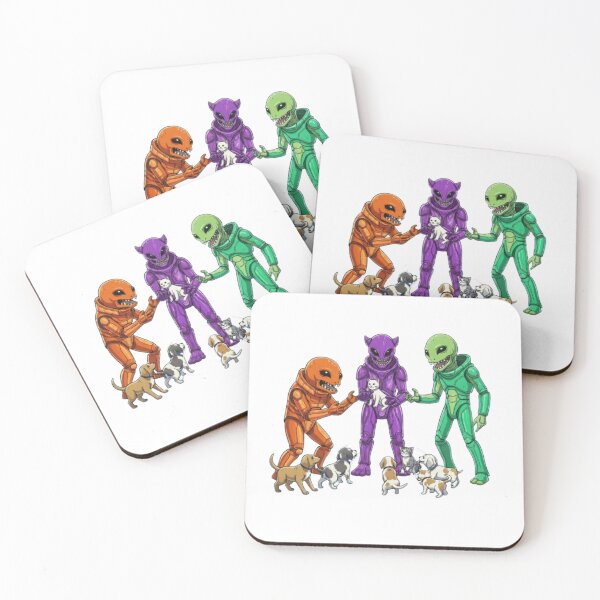 Item preview, Alien and cat designed and sold by PP&RAINBOW SHOP.