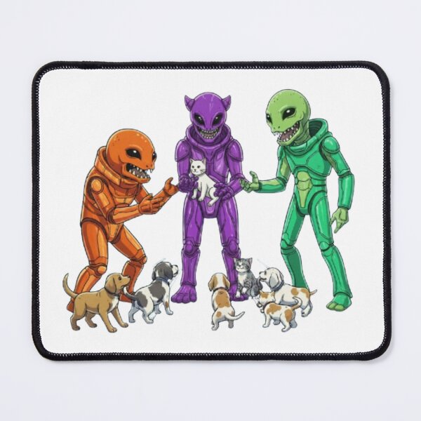 Item preview, Alien and cat designed and sold by PP&RAINBOW SHOP.