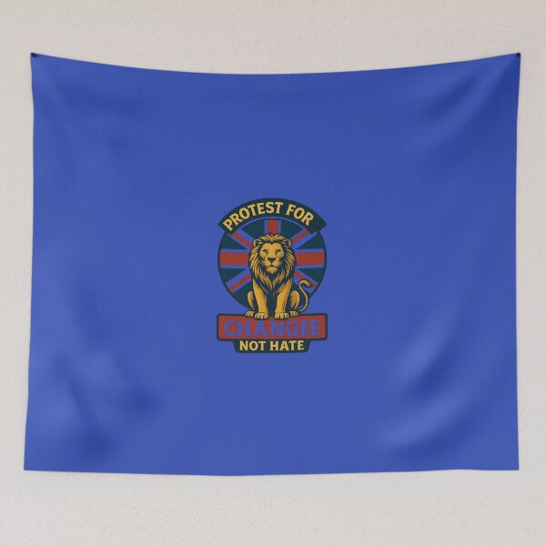 Item preview, Make Britain Great Again - Protest for Change, Not Hate - Unity Emblem designed and sold by Collins Design.