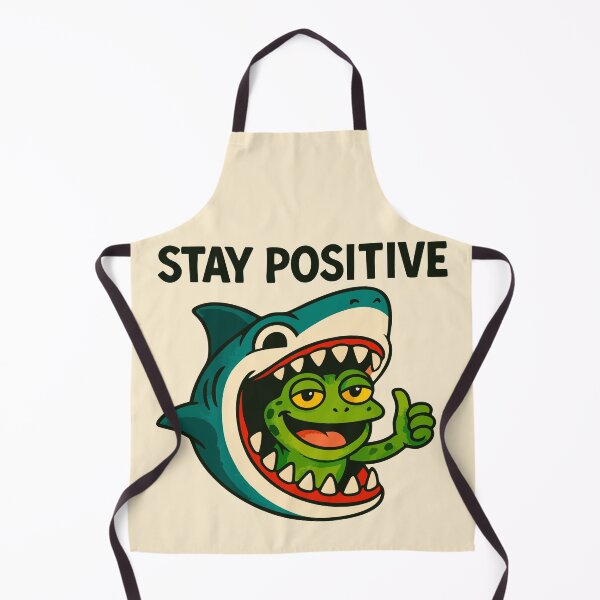 Item preview, Frog and shark make positive humorous vibes designed and sold by Painted Planet.
