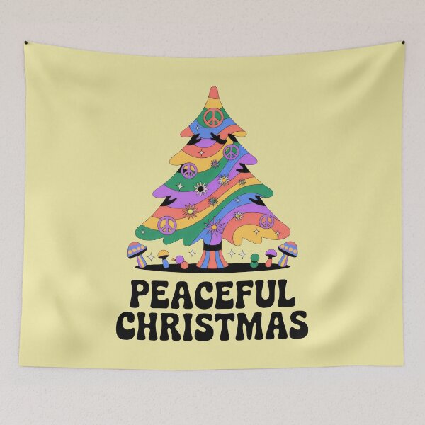 Item preview, Playful Christmas Tree in Shades of Green, Orange, Blue, and Purple designed and sold by SplashTastic.