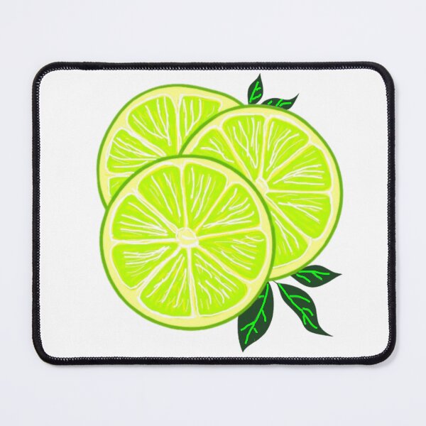 Item preview, Three Green Limes Fruit in Watercolor designed and sold by DivineHaven.