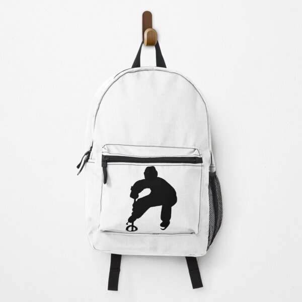 Item preview, Ringette Player Silhouette Facing Forward with Ring in Motion designed and sold by EmeraldeaArt.