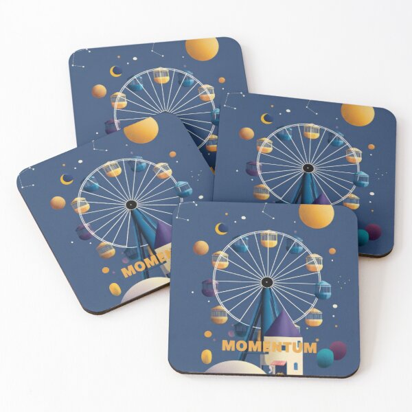 Item preview, Momentum Ferris Wheel Dreamscape | Cosmic Funfair Art Print designed and sold by BlissxPals.