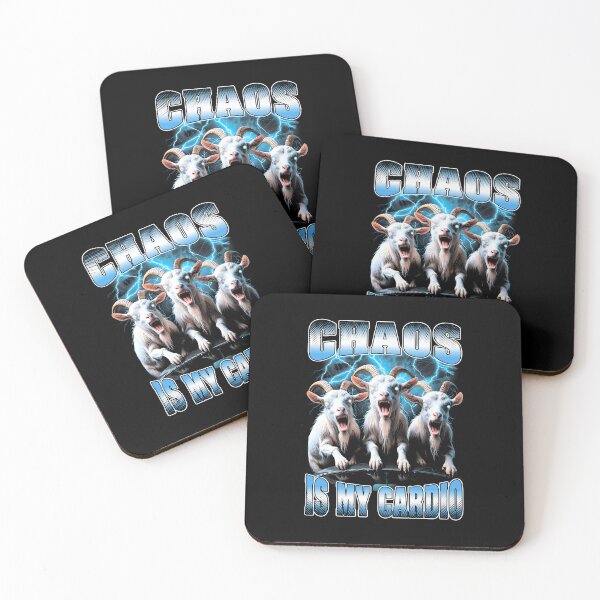 Item preview, Bootleg Chaos Is My Cardio Funny Zombie Goats Vintage Rap designed and sold by GrandeDuc.