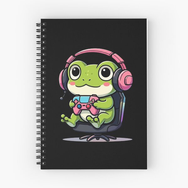 Item preview, Chibi Gamer Frog Cute Kawaii Gaming Character Funny Design designed and sold by ColorSplash123.