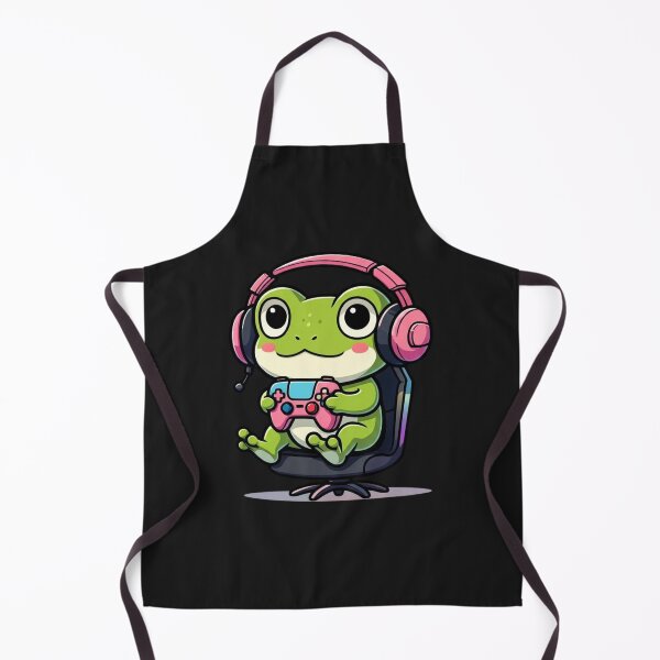 Item preview, Chibi Gamer Frog Cute Kawaii Gaming Character Funny Design designed and sold by ColorSplash123.