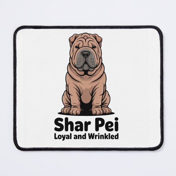 Item preview, Shar Pei Dog Art – Loyal and Wrinkled Graphic Design designed and sold by GRAPHIX444.