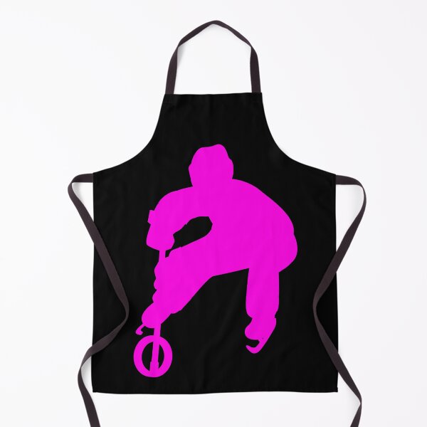 Item preview, Ringette Player Silhouette Facing Forward with Ring in Motion in pink designed and sold by EmeraldeaArt.
