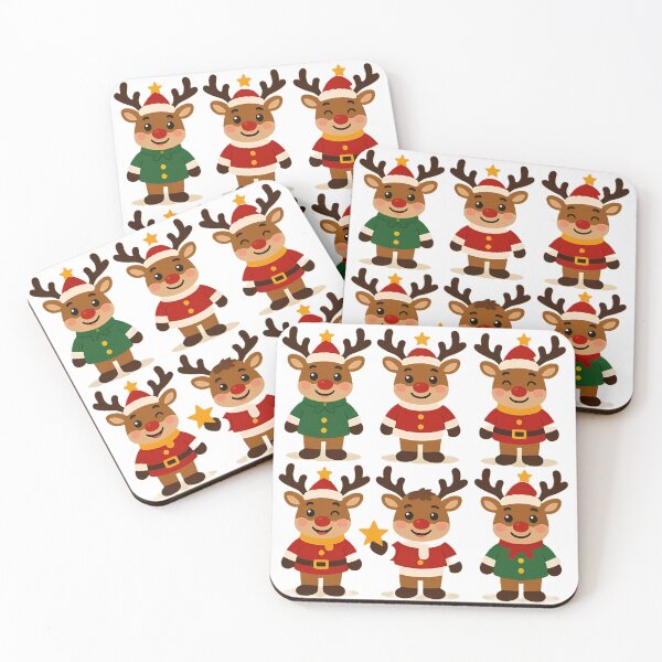 Item preview, Festive reindeer character ready for holiday cheer Sticker designed and sold by luminoussy.