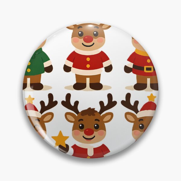 Item preview, Festive reindeer character ready for holiday cheer Sticker designed and sold by luminoussy.