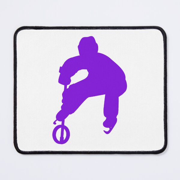 Item preview, Ringette Player Silhouette Facing Forward with Ring in Motion in purple designed and sold by EmeraldeaArt.