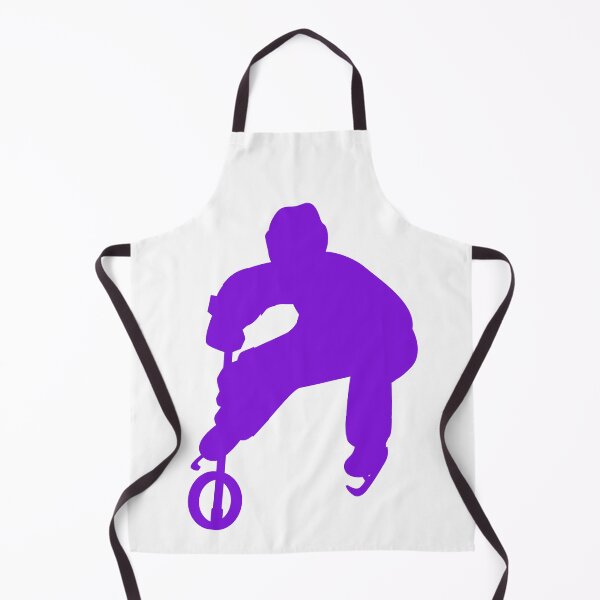 Item preview, Ringette Player Silhouette Facing Forward with Ring in Motion in purple designed and sold by EmeraldeaArt.
