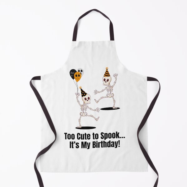 Item preview, Dancing Skeleton Party – Funny Spooky Halloween Birthday Design Too cute to spook it's my birthday designed and sold by luckyhue.