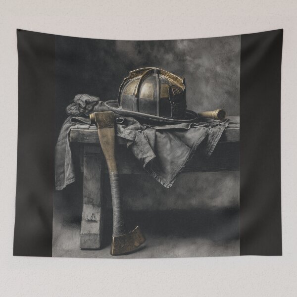 Item preview, Brass & Ash: Firefighter Still Life designed and sold by ArgentoArt.