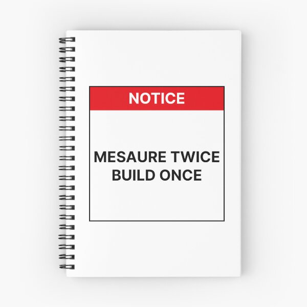 Item preview, Measure twice build once designed and sold by Jiben44.