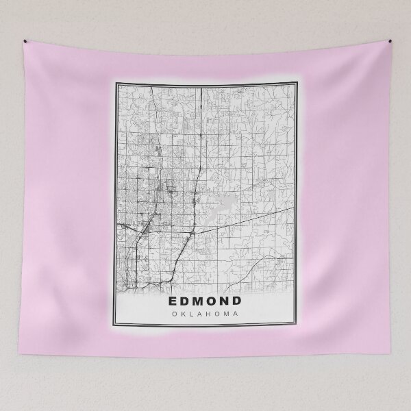 Item preview, Minimalist Edmond Map designed and sold by Tamas Das.