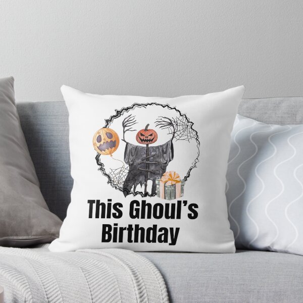 Item preview, Pumpkin Birthday Horror – Spooky Halloween Birthday Gift Design designed and sold by luckyhue.