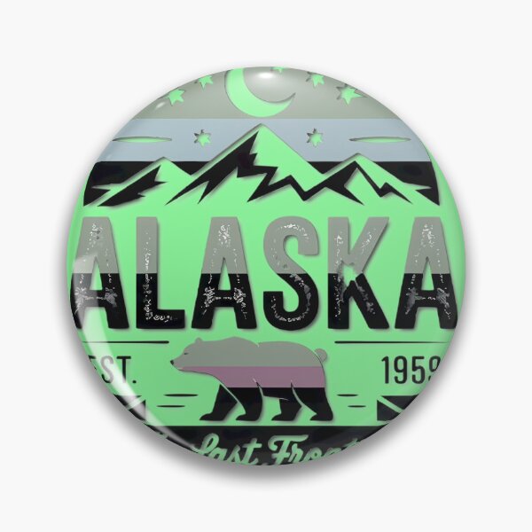 Item preview, Alaska The Last Frontier Vintage Bear Retro Design designed and sold by AndrewmuStudio.