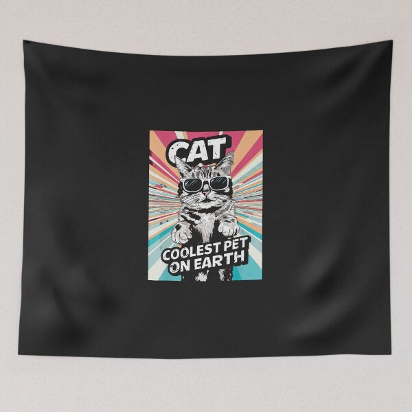 Item preview, Cat-Coolest-Pet-On-Earth-Retro-Sunglasses-Funny-Cat-(3) designed and sold by crusanykpel.