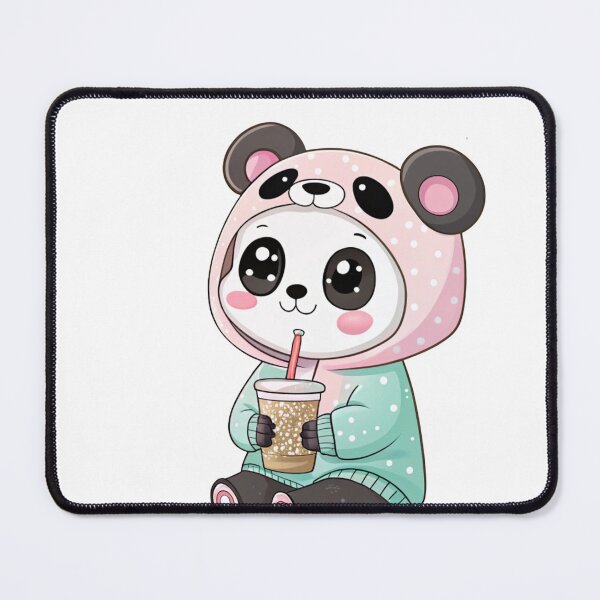 Item preview, Kawaii Chibi Panda Drinking Boba Tea | Cute Aesthetic Animal Lover Design designed and sold by Nawastyle.