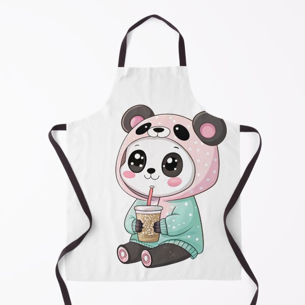 Item preview, Kawaii Chibi Panda Drinking Boba Tea | Cute Aesthetic Animal Lover Design designed and sold by Nawastyle.