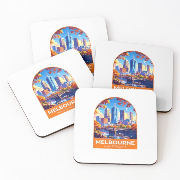 Item preview, Melbourne Australia Travel Sticker designed and sold by TulipaGraphics.