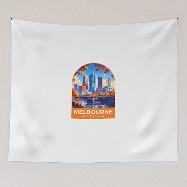 Item preview, Melbourne Australia Travel Sticker designed and sold by TulipaGraphics.