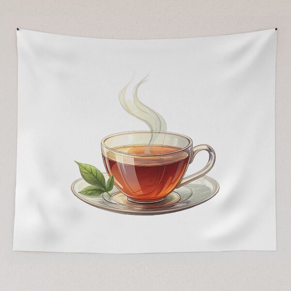 Item preview, A delicious cup of tea in autumn designed and sold by Merrylands Artshop.