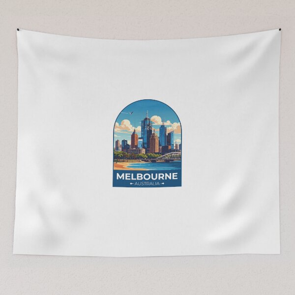 Item preview, Melbourne Australia Travel Sticker designed and sold by TulipaGraphics.