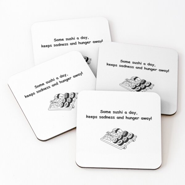 Item preview, Some sushi a day - Funny Sushi Quote designed and sold by Kouichi1990.