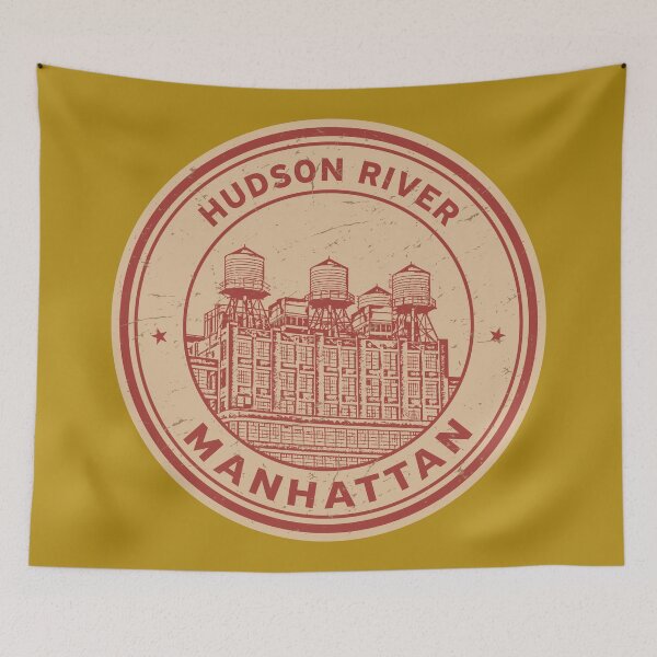 Item preview, Manhattan, Hudson River, New York City, USA designed and sold by studio838.