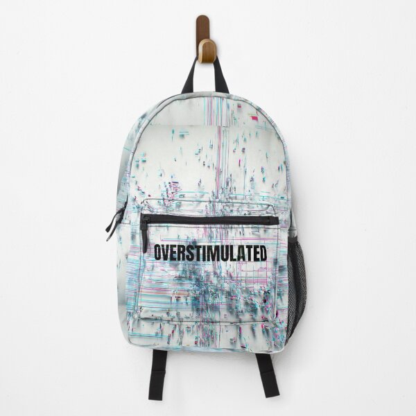 Item preview, OVERSTIMULATED Glitch Typography - Minimalist Design Expressing Overstimulation designed and sold by chi3-jp.