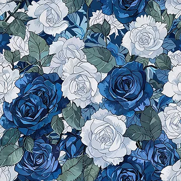 Artwork thumbnail, Blue Roses by CoolPixels