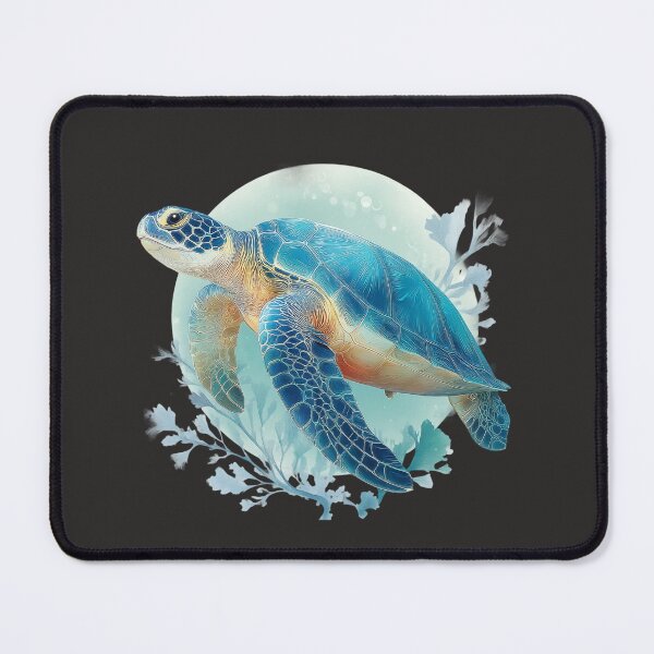 Item preview, Sea turtle with corals – ocean art design designed and sold by Meiersbeste.