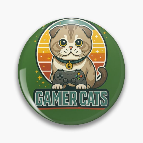 Artikelvorschau, Gamer-Katzen-Design entworfen und verkauft von Red White & WG.