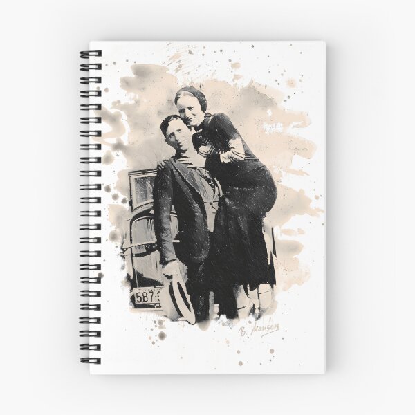 Item preview, Bonnie--Clyde-(Bleached-Look) designed and sold by HartwigSchn.