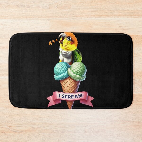 Item preview, I Scream White Bellied Caique Parrot Lover Birding designed and sold by Kimberley King Art  King Art.