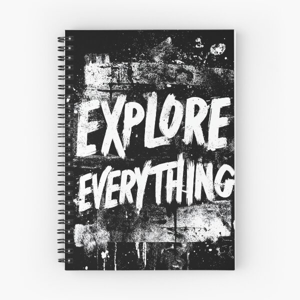 Item preview, Explore everything lettering in a distressed white paint style. designed and sold by Piotrek0001.