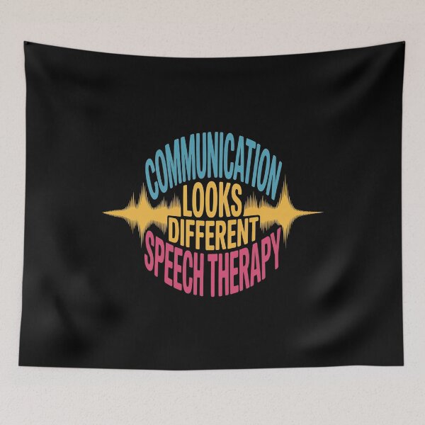 Item preview, Communication Looks Different Speech Therapy - This is the perfect gift for speech therapists, SLPs, teachers, autism advocates, parents, and anyone who supports inclusive communication. designed and sold by ZyziowskyArt.