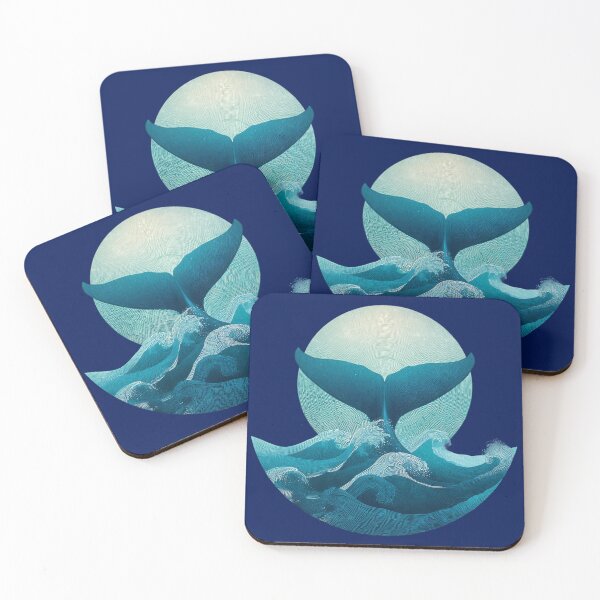 Item preview, Whale fluke over waves – Spiritual ocean design designed and sold by Meiersbeste.