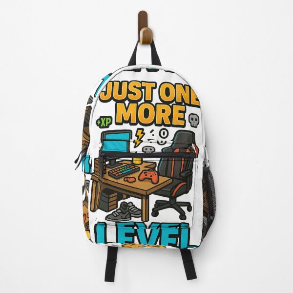 Item preview, Just One More Level – Funny Gamer Desk Setup Design designed and sold by Designforyou86.