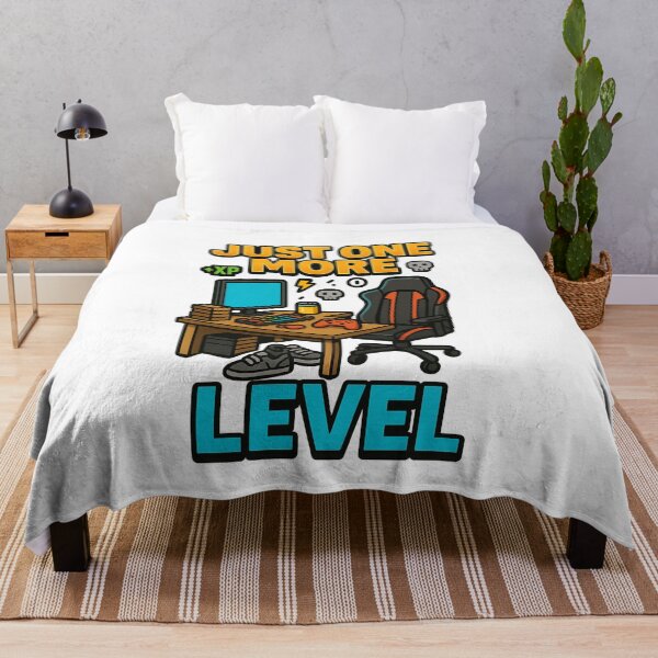 Item preview, Just One More Level – Funny Gamer Desk Setup Design designed and sold by Designforyou86.
