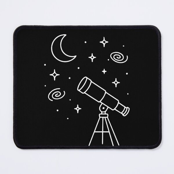 Item preview, Space Astronomy Telescope Moon Stars Universe designed and sold by LuminOrb.