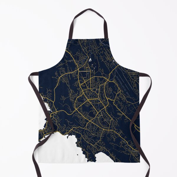 Item preview, Port Moresby City Map of Papua New Guinea - Gold Art Deco designed and sold by deMAP.