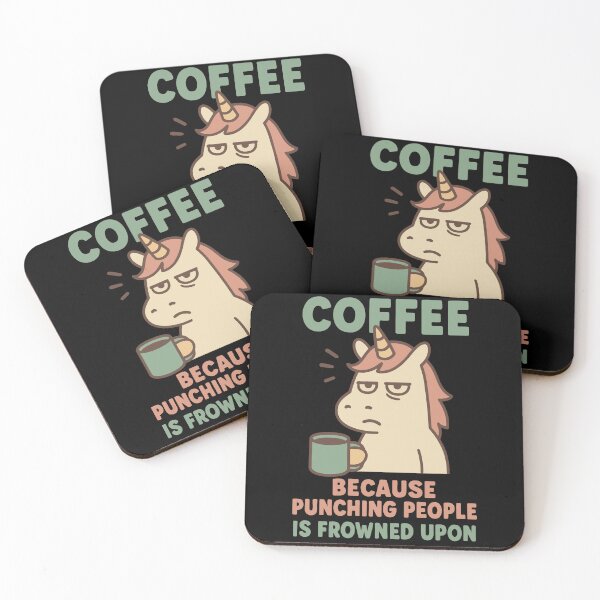 Item preview, Coffee funny sarcastic unicorn saying designed and sold by LuminOrb.